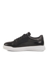 Black and White Genuine Leather Mens Sneaker Premium 2040 M