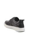 Black and White Genuine Leather Mens Sneaker Premium 412 M