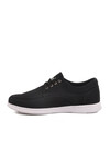 Black White Linen Lightweight Mens Casual Shoes 023 M