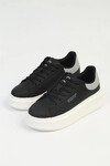 Black and White Womens Sneakers BNI-10232 Z