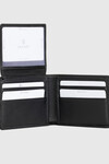 Black Genuine Leather Mens Card Holder 1807