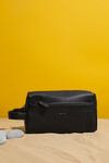 Black Genuine Leather Mens Clutch Bag 4273