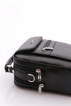 Black Genuine Leather Mens Clutch Bag 4587