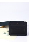 Black Genuine Leather Mens Card Holder 746