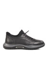 Black Genuine Leather Mens Casual Shoes 5Y2844 M