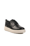 Black Genuine Leather Mens Casual Shoes A-40 M