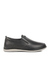 Black Genuine Leather Orthopedic Mens Casual Shoes 2Y1037 M