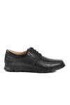 Black Genuine Leather Large Size Mens Casual Shoes 667 M