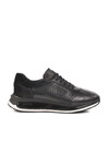 Black Genuine Leather Mens Sneaker Erroo 2614 M