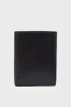 Black Genuine Leather Magnetic Mens Wallet 1414