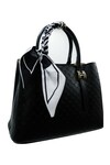 Black Womens Handbag and Shoulder Bag 25YG328