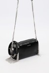 Black Tassel Chain Detailed Shoulder Bag 930425