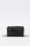 Black Tassel Chain Detailed Shoulder Bag 930425