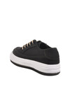 Black Linen Womens Sneakers Lady 528 Z