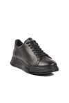 Black Genuine Leather Anatomic Mens Casual Shoes 152-21032 M