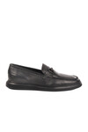 Black Genuine Leather Mens Casual Shoes 152-21139 M