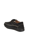 Black Suede Genuine Leather Mens Velcro Casual Shoes 2623 M