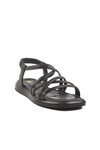 Black Thin Sole Lightweight Flexible Womens Sandals S-20 Z