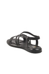 Black Thin Sole Lightweight Flexible Womens Sandals S-20 Z