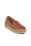 Tan Genuine Leather Anatomic Womens Casual Shoes F-2036 Z