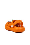 Orange Unisex Kids Sabo Slippers Yumurcak B