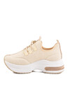 Beige Textile Womens Casual Shoes 702322 Z