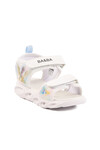 White Velcro Lighted Girls Sandals 018129 P