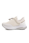 Beyaz Anorak Taş İşlemeli Kadın Casual Ayakkabı 702498 Z