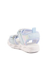 Blue Velcro Lighted Baby Girl Sandals 018129 B
