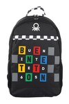 Siyah Beyaz Unisex Okul Çantası 03759