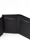 Black Genuine Leather Mens Wallet 2835