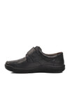 Black Genuine Leather Orthopedic Mens Casual Shoes 15000 M