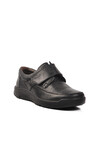 Black Genuine Leather Orthopedic Mens Casual Shoes 15000 M
