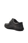 Black Genuine Leather Orthopedic Mens Casual Shoes 15000 M