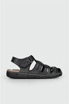 Black Velcro Mens Sandals Apella M0307 M