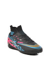 Black Fuchsia Mens Artificial Turf Shoes WJ-502 M