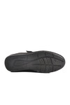 Black Genuine Leather Mens Velcro Casual Shoes 2623 M