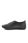 Black Genuine Leather Anatomic Womens Casual Shoes 7230 Z