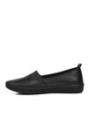 Black Genuine Leather Anatomic Womens Casual Shoes 7233-1 Z