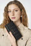 Black Womens Wallet 06PC25Y614-KLSA