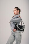 Black Womens Handbag and Shoulder Bag 17810