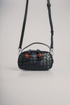 Black Womens Hand and Shoulder Bag 17830