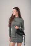 Black Womens Hand and Shoulder Bag 17830