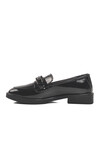NARROW MOLD Black Wrinkled Womens Casual Shoes PC-54271 Z