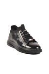 Black Patent Leather Genuine Leather Mens Sneaker 70819 M