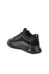 Black Patent Leather Genuine Leather Mens Sneaker 70819 M
