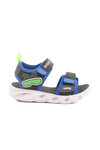 Blue Velcro Lighted Boys Sports Sandals 018127 P