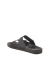 Black Velcro Large Size Mens Slippers PC-7039 M