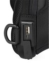 Black Unisex Crossbody Backpack 31304
