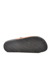 Tan Velcro Large Size Mens Slippers PC-7039 M